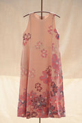 Silk Long Dress - Pink Floral