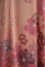 Silk Long Dress - Pink Floral