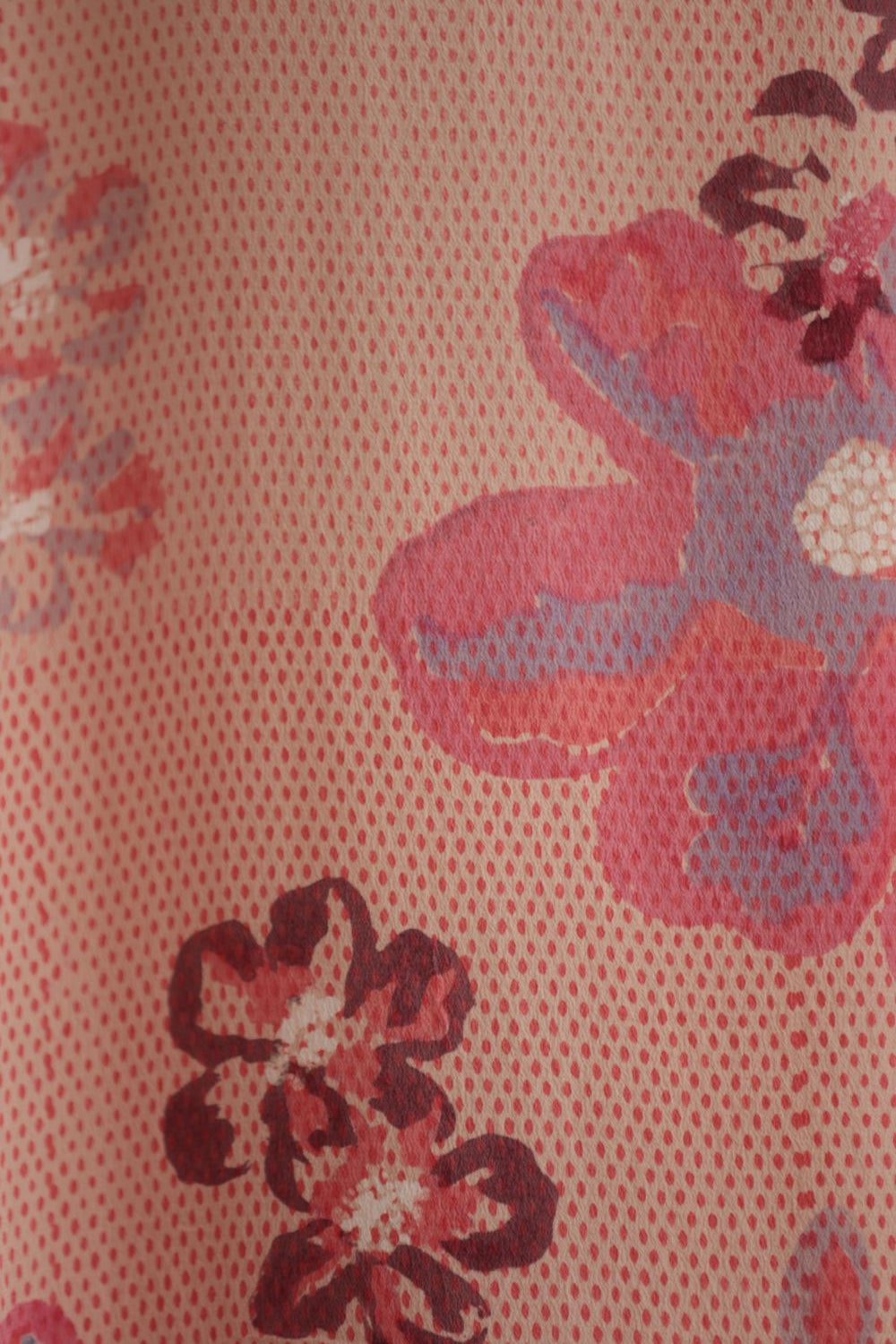 Silk Long Dress - Pink Floral