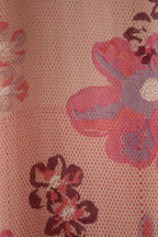 Silk Long Dress - Pink Floral