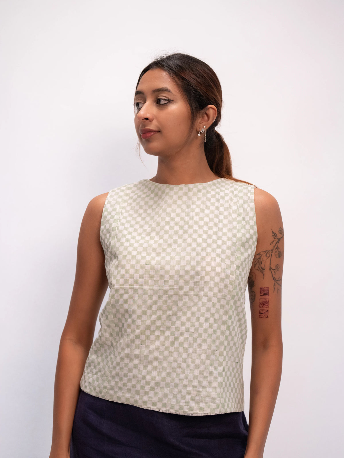 Mint Back-tie Top Reversible