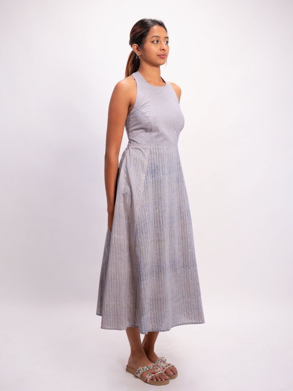 Pressed Herb Halter Dress