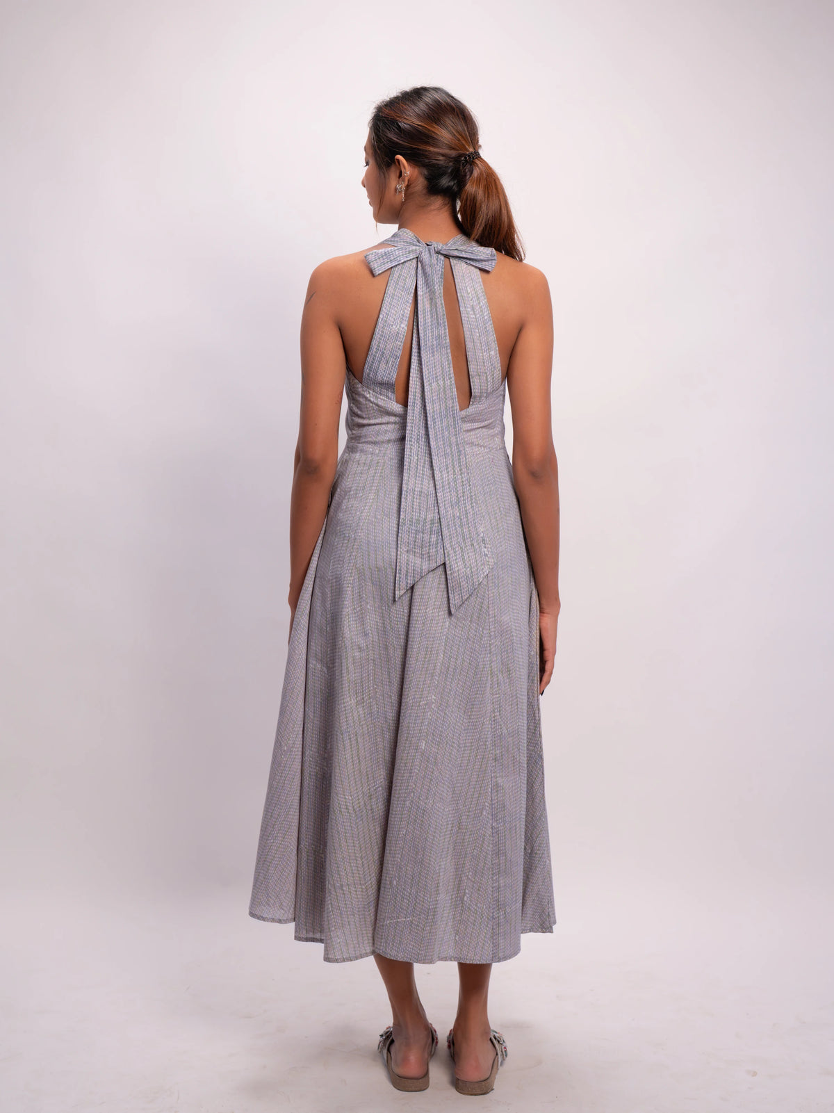 Pressed Herb Halter Dress