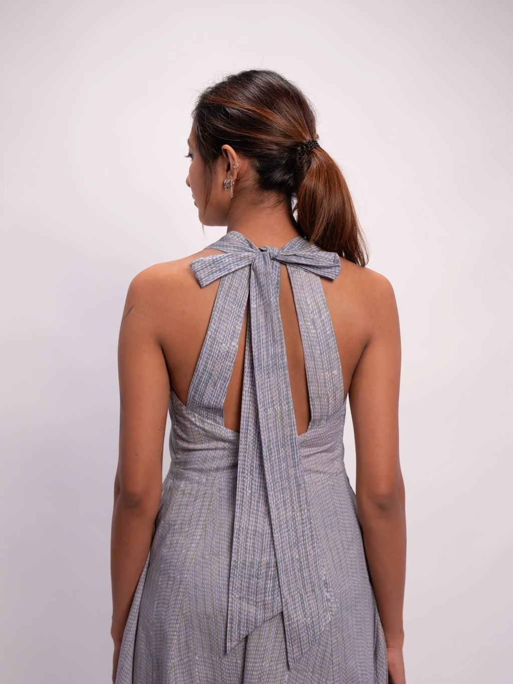 Pressed Herb Halter Dress