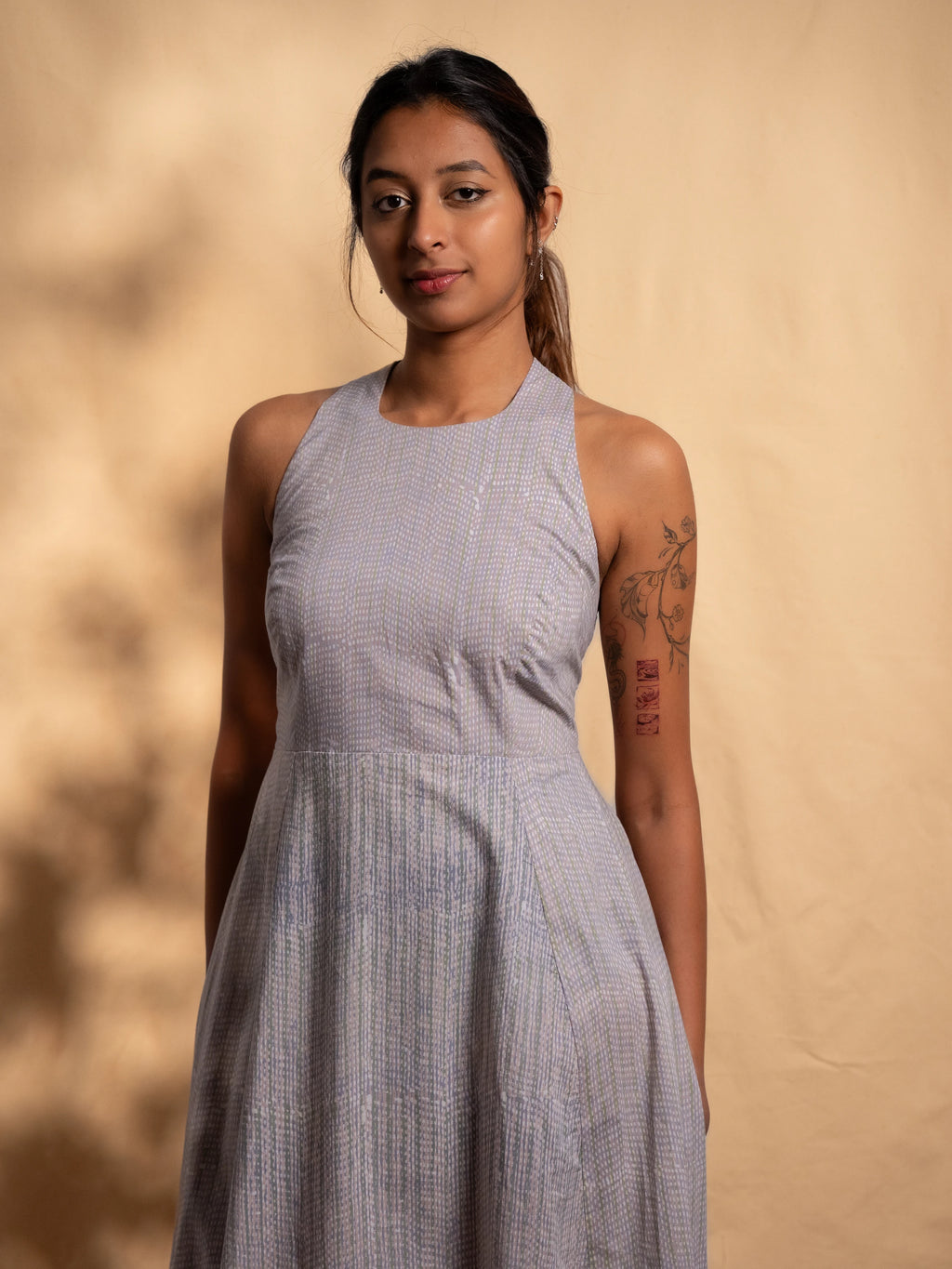 Pressed Herb Halter Dress