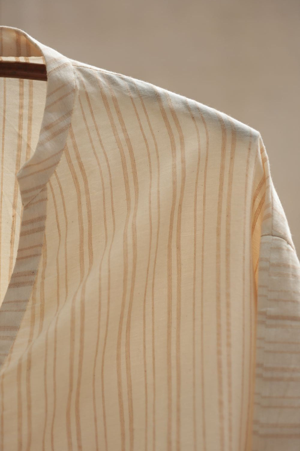Drop Shoulder Crop - Organic Natural Dye-Beige