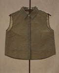 Crop shirt - Khadi Cotton-Green - Handloom